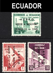 Ecuador Scott C105-07 complete set VF mint OG NH.  FREE...