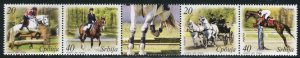 0087 SERBIA 2007 - Horses - Equestrien Sport - MNH set