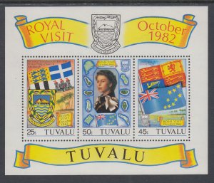 Tuvalu 182a Royal Visit Souvenir Sheet MNH VF