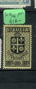 ST LUCIA (P2607B)  KGVI   10/-   SG 138     MOG 