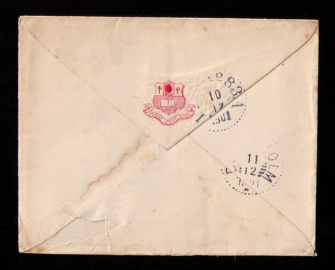 GB UK Postal History Cover Sg201 2½d Marlborough England to Stockholm Sweden