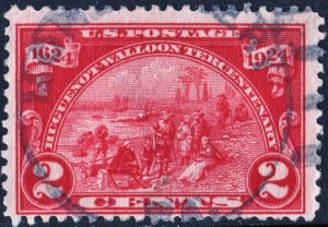 SC#615 2¢ Huguenot-Walloon Issue (1924) Used