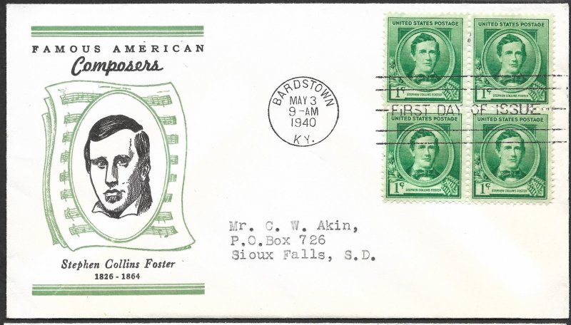 Doyle's_Stamps: Complete Akins Famous Americans Linnprint Cache FDC Set