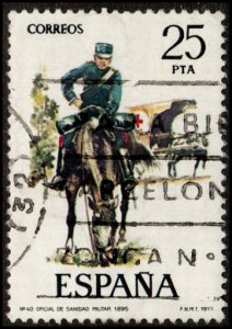 Spain 2055 - Used - 25p Medical Corps, 1895 (1977)