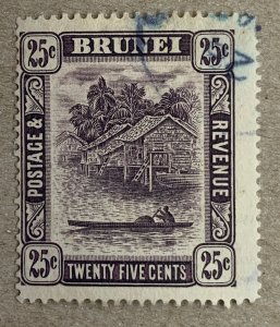 Brunei 1912 25c deep lilac, used.  Scott 30, CV $30.00.   SG 43