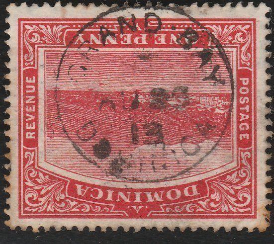 DOMINICA 1913 1d complete GRAND BAY cds - scarce...........................65738