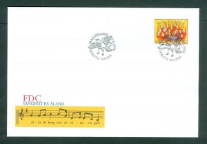 Aland. FDC 1996. Song And Music Festival. Sc.# 128
