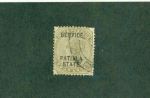 PATIALA INDIAN STATE O12 USED BIN $0.50