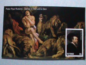 TOGO STAMP:THE ART OF PETER PAUL RUBENS PAINTING -DANIEL IN THE LION'S DEN-MNH-