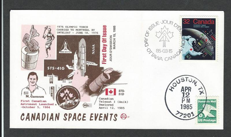 Canada  Space  Event Cover   Space Shuttle