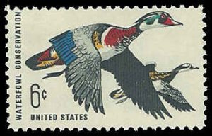 PCBstamps   US #1362 6c Waterfowl Conservation, MNH, (2)