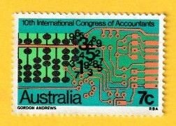 AUSTRALIA SCOTT#531 1972 7c CONGRESS OF ACCOUNTANTS - MNG