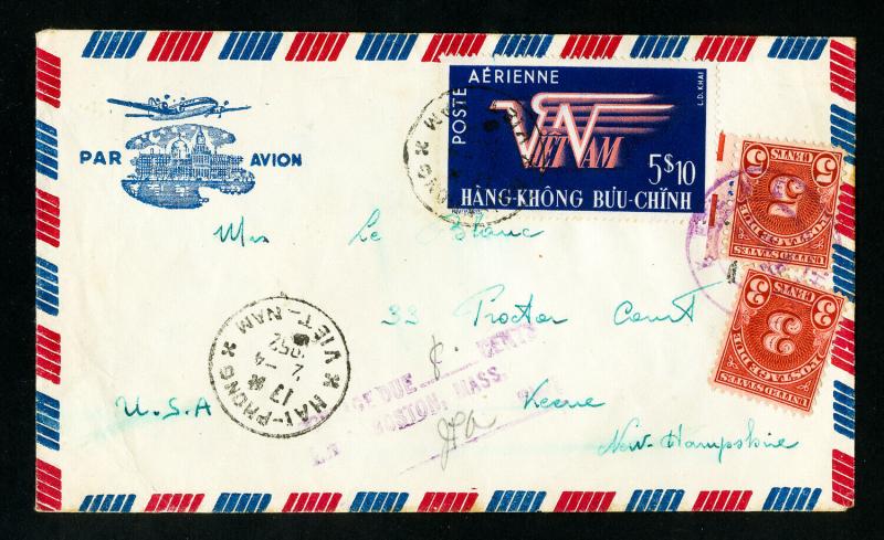 Vietnam Rare US Postage Stamp Cover