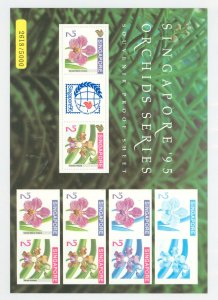 Singapore #717v Mint (NH) Souvenir Sheet (Flora)