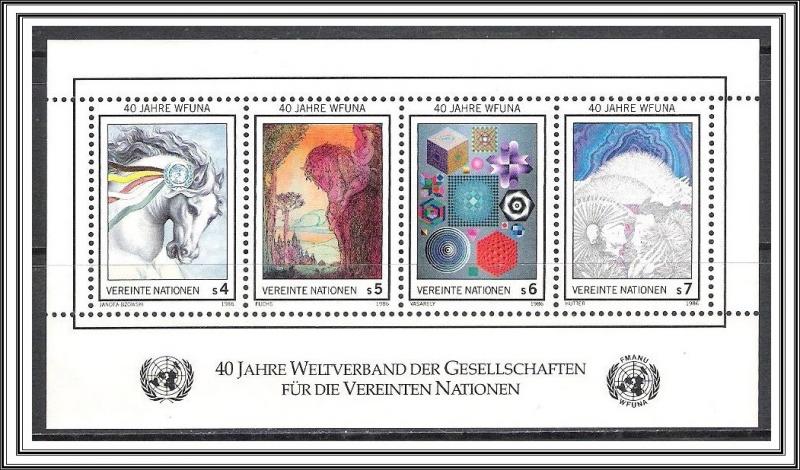 United Nations Vienna #66 40th Anniversary Souvenir Sheet MNH