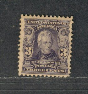 US Sc#302 M/H/F-VF, Cv. $55