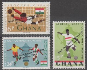 Ghana #244-6  MNH F-VF (SU390)