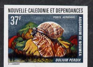 New Caledonia 1974 Marine Fauna 37f (Dolium Shell) imperf...