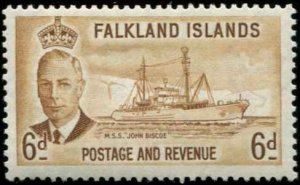 Falkland Islands SC# 113 MSS John Bisco 6d MH