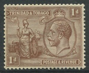 STAMP STATION PERTH Trinidad & Tobago #22 KGV Britania MLH Wmk 4 - 1922-28