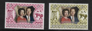 BRITISH SOLOMON ISLANDS 248-249 MNH  COMMON DESIGN TYPES 1972