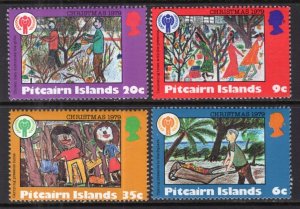 Pitcairn Islands MNH 188-91 Christmas & IYC 1979 SCV 1.70