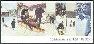 NORWAY #1070-1 (H83) Complete Christmas Booklet, VF