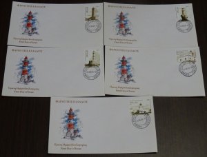 Greece 2009 Lighthouses of Greece Unofficial FDC