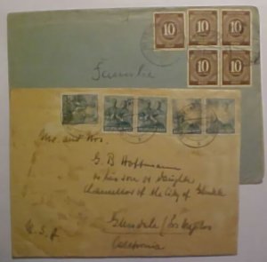 GERMANY DOUBLES 1946/ 1945 3 DIFF