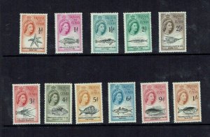 Tristan da Cunha: 1960 Marine Life Definitive, short set to 1/- MLH