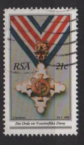 South Africa 1990 Scott 800 used - Medal Meritorious service