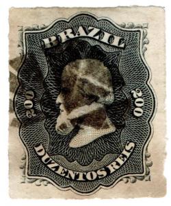 (I.B) Brazil Postal : Definitive Head 200r (imperforate)