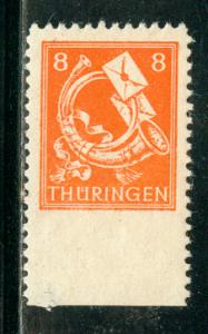 GDR Thuringia Scott # 16N5, mint nh, variation