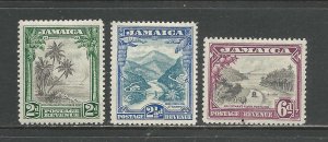 Jamaica Scott catalogue #106-108 Unused HR