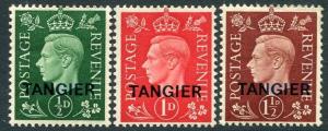 MOROCCO AGENCIES (TANGIER)-1937 Set of 3  Sg 245-247 MOUNTED MINT V20355