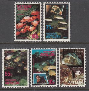 Netherlands Antilles 644-648 Fish MNH VF