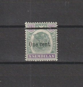 MALAYA/NEGRI SEMBILAN 1900 SG 15 MNH Cat £120