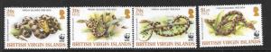 BRITISH VIRGIN ISLANDS SG1178/81 2005 ENDANGERED SPECIES MNH