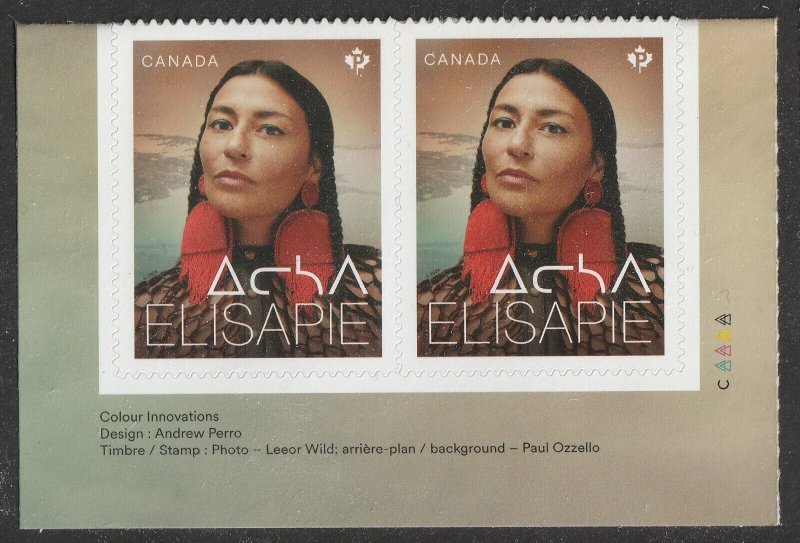 Canada 3451 3452 3453 Indigenous Leaders P horz plate pair set 3x2 MNH 2024