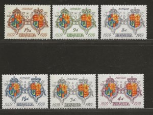 BERMUDA SC# 169-74    FVF/MNH