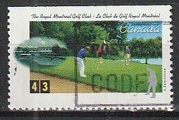 1995 Canada - Sc 1557 - used VF - 1 single - Golf - Royal Montreal Golf Club, QC