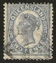 Queensland 105, used,   1895.  (A848)