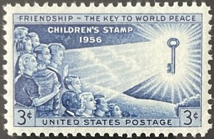 Scott #1085 1956 3¢ Children MNH OG XF