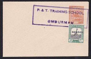 SUDAN c1950 2m envelope uprated with P.O. Training School handstamp........A5234