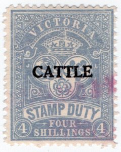 (I.B) Australia - Victoria Revenue : Cattle Duty 4/-