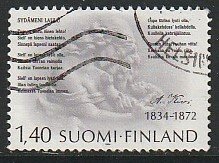 1984 Finland - Sc 697 - used VF - 1 single - Aleksis Kivi, writer