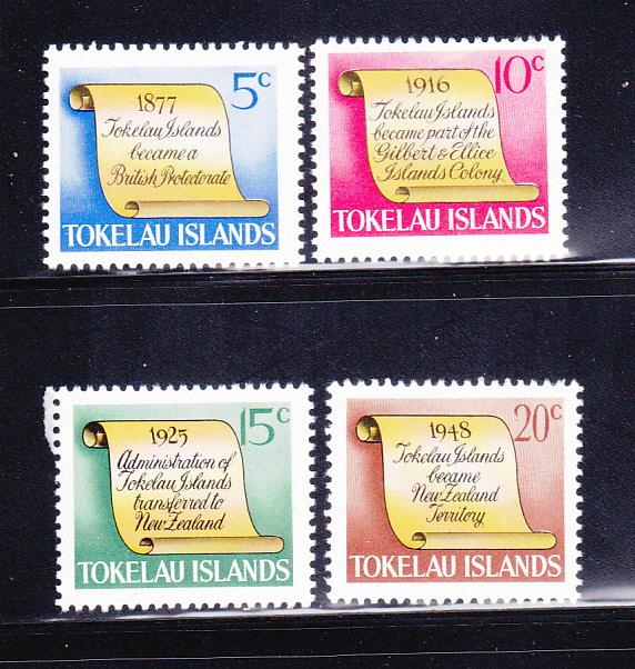 Tokelau 16-19 Set MNH History Of Tokelau (C)