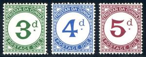 HALF-CAT BRITISH SALE: TRISTAN DA CUNHA #J1-5 Mint NH