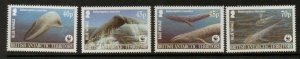 BRITISH ANTARCTIC TERR. SG361/4 2003 BLUE WALES  MNH