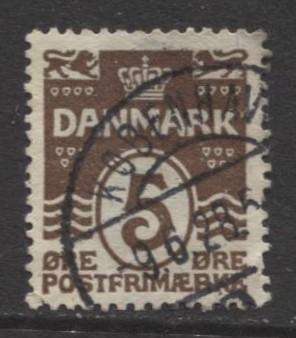 Denmark - Scott 89 - Definitive Issue -1921 - Used - Single 5o Stamp